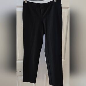 Eileen Fisher Petite Black Pull On Trousers